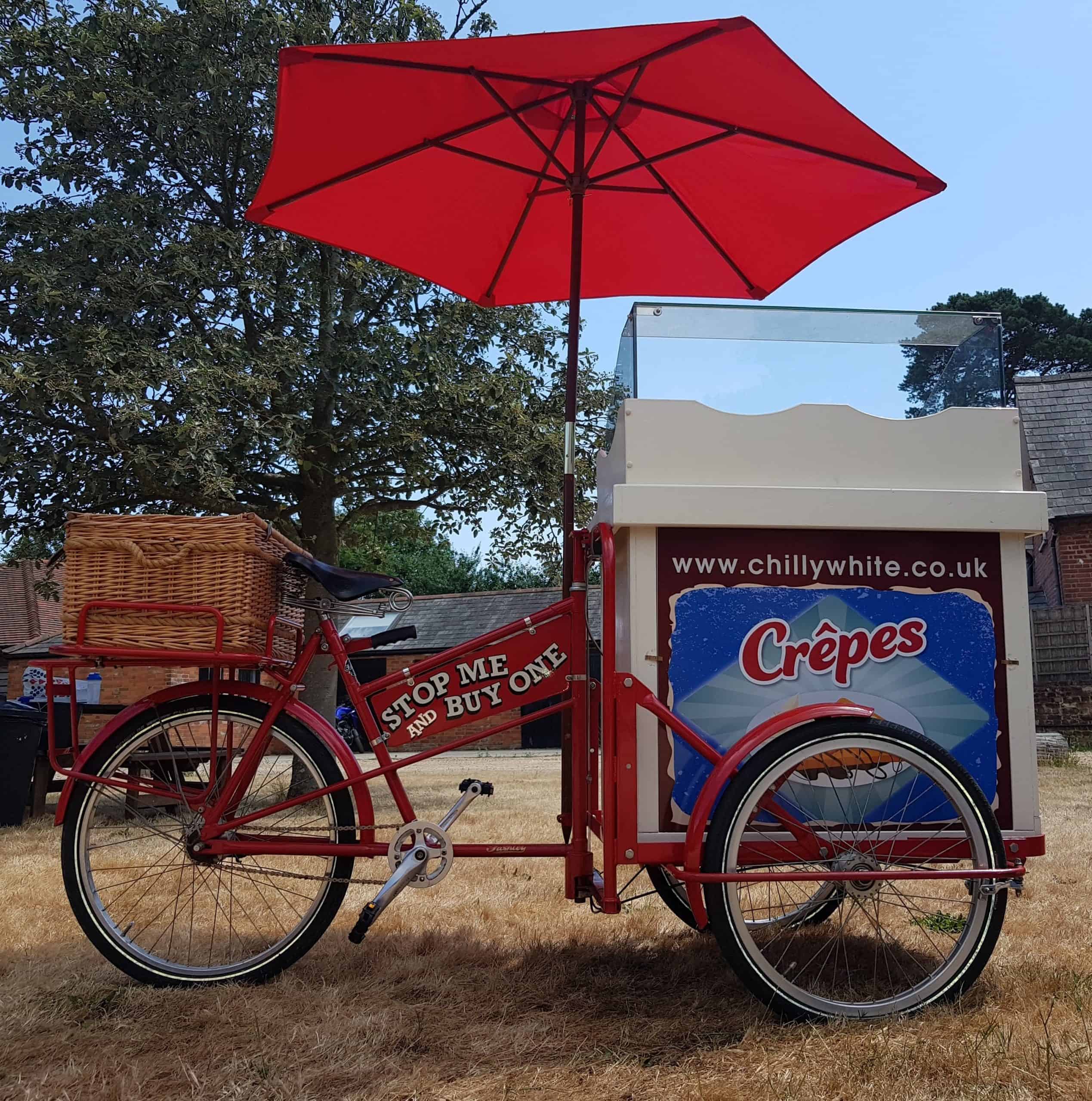 Waffles & Crepes Tricycle Hire London - Ice cream Tricycle Hire Herefordshire