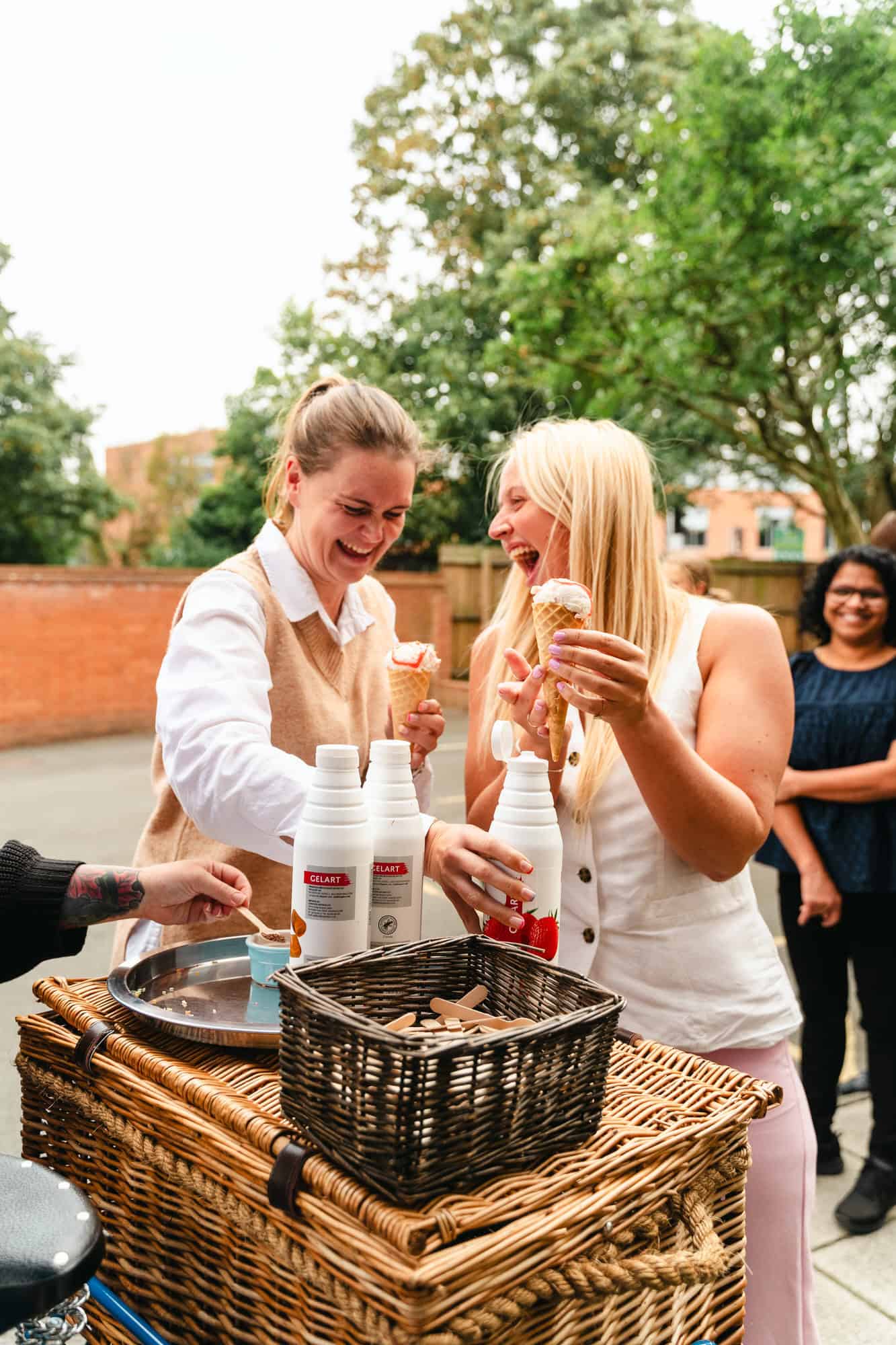 The Wye Clinic Hereford Ice Cream day served by Chilly White